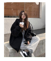 Plush Hooded Cardigan Sweater for Women