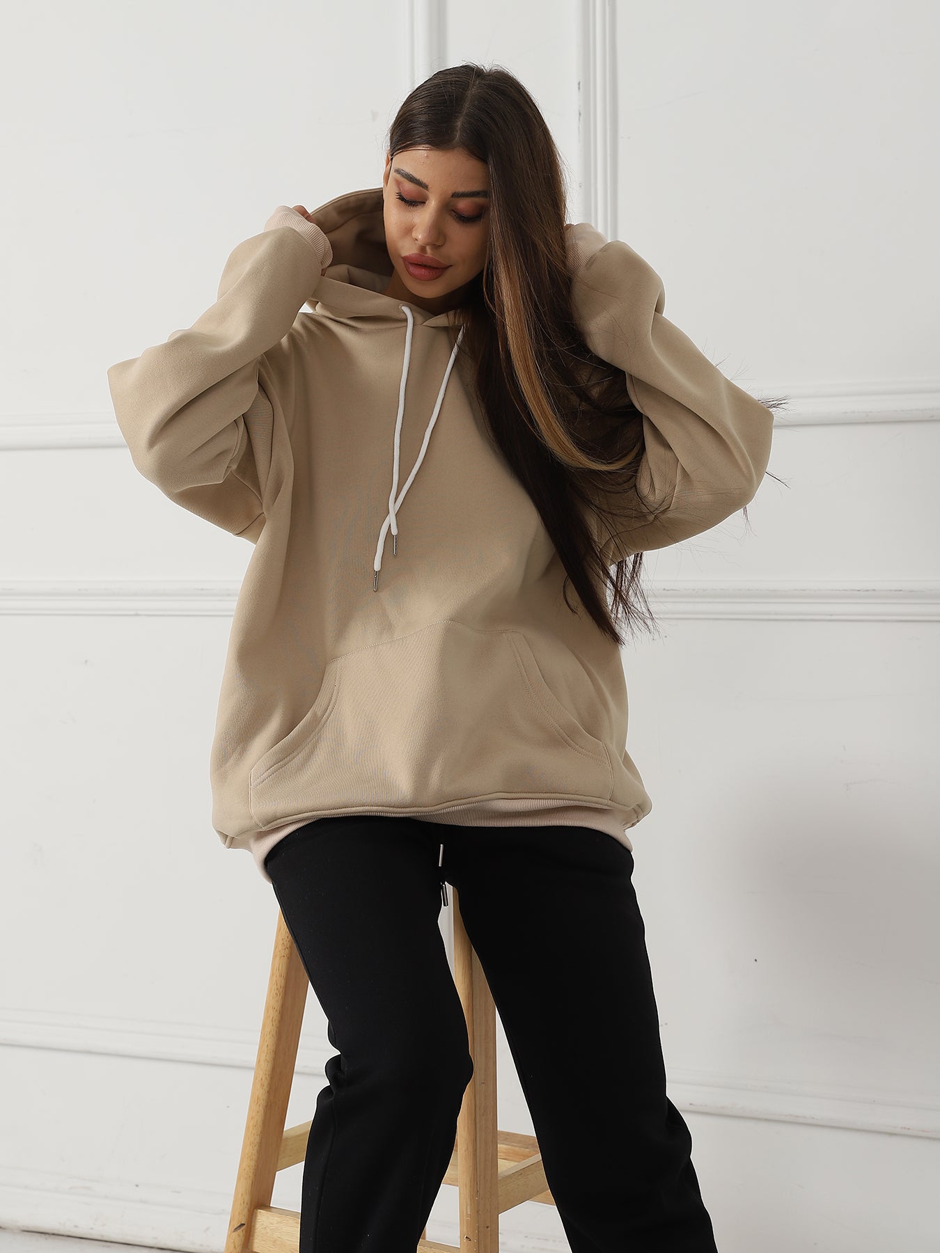 Chic Women's Printed Long Sleeve Casual Sweatshirt