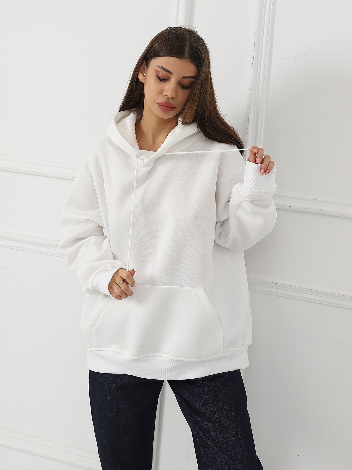 Chic Women's Printed Long Sleeve Casual Sweatshirt
