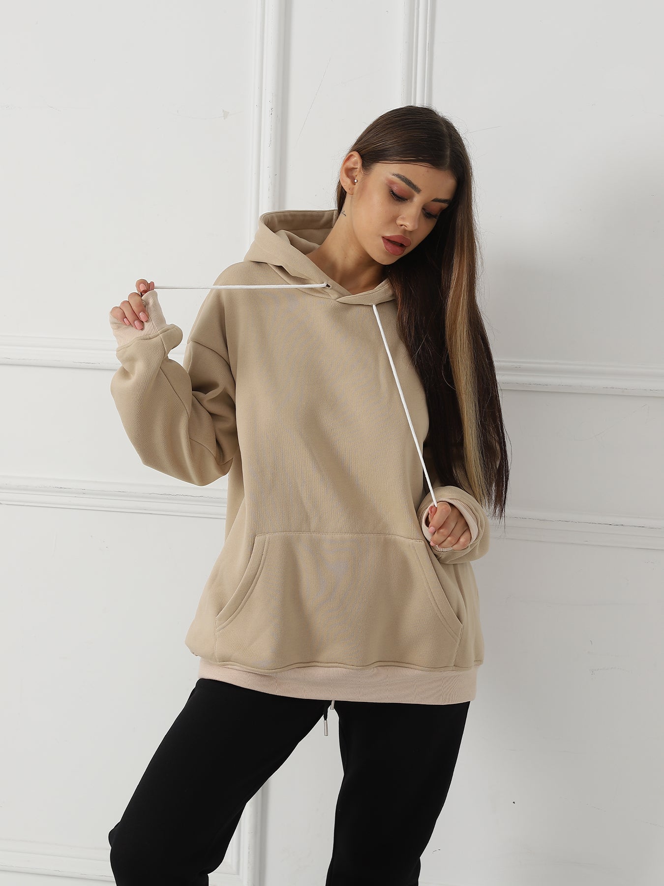 Chic Women's Printed Long Sleeve Casual Sweatshirt