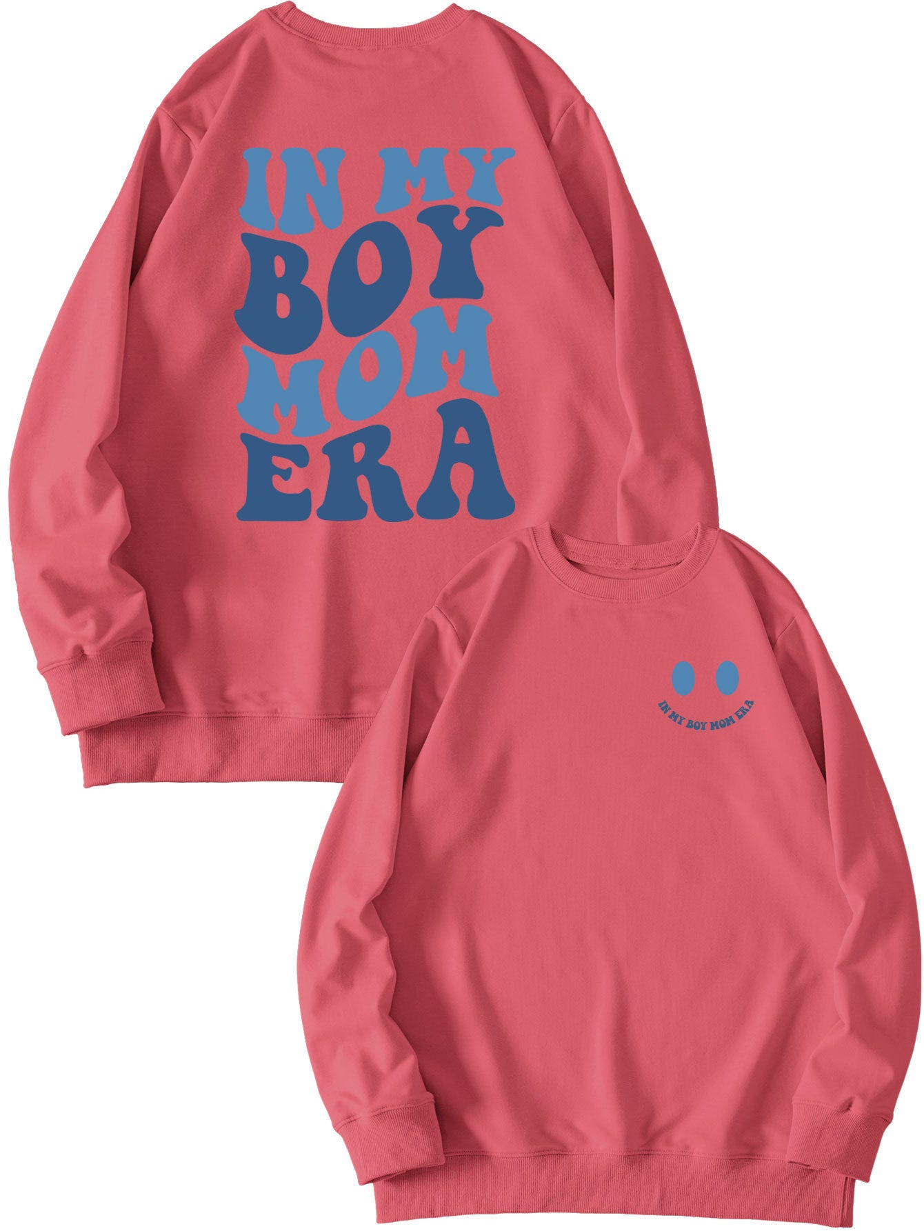 Cozy Double-Sided Printed Long-Sleeve Pullover Sweatshirt