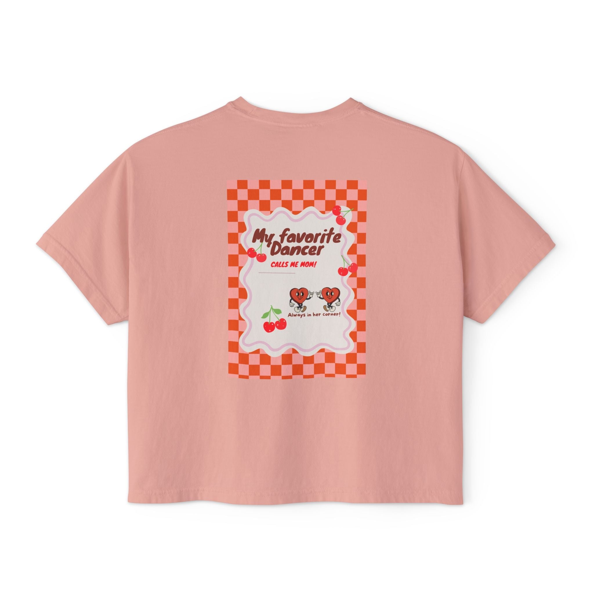 Cute Pink Cartoon Short Sleeve T-Shirt for Women – Loose Fit