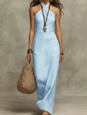 Chic Sleeveless Polyester Women's Jumpsuit