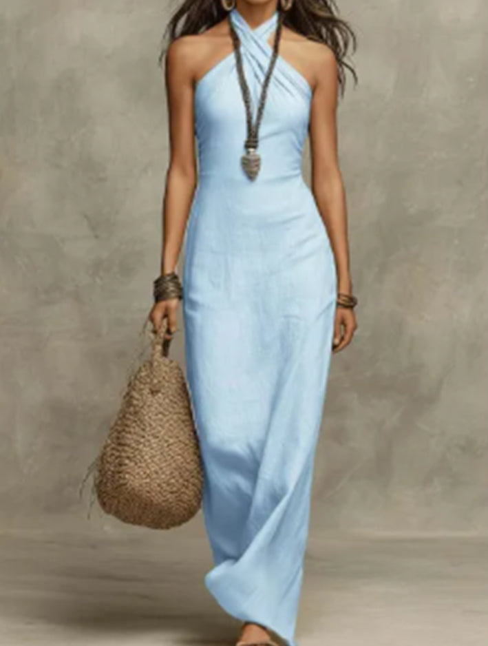 Chic Sleeveless Polyester Women's Jumpsuit