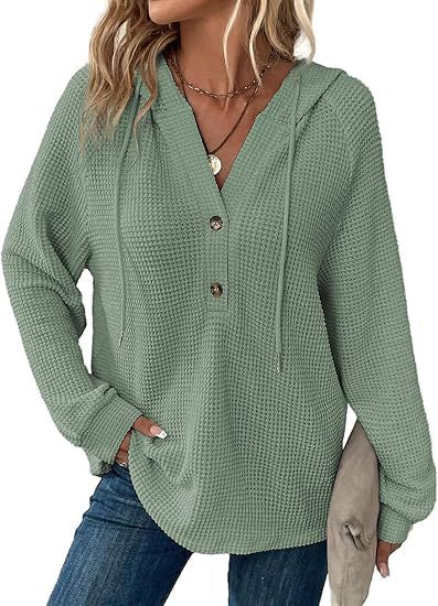 Women's Solid Color Long-Sleeve Sportswear Active Hoodie