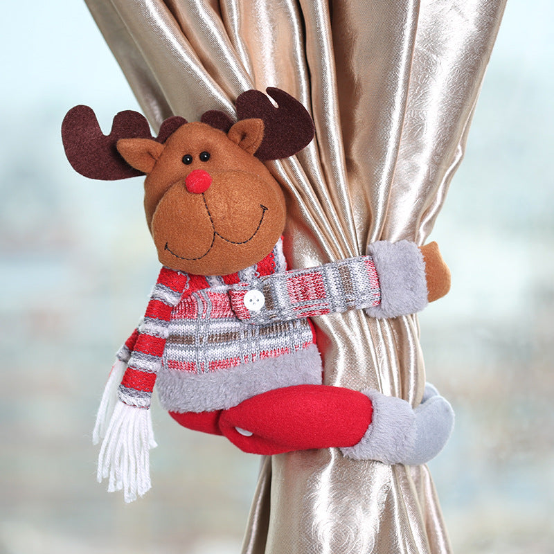 Christmas Decorations Forest Elderly Curtain Buckle
