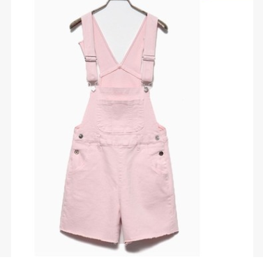 Colorful Denim Overalls Cute Jumpsuit