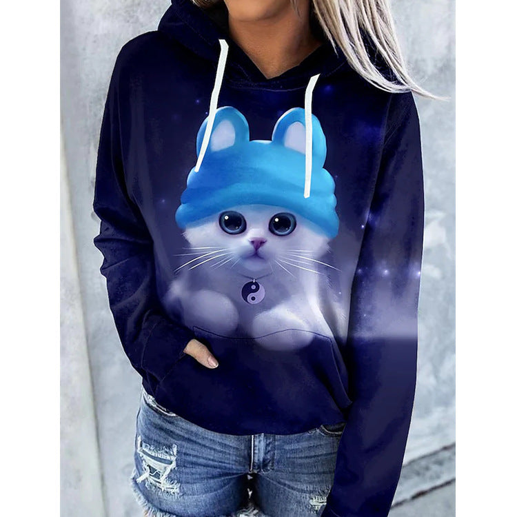 Unisex Graffiti Pullover Hoodie Streetwear Sweatshirt