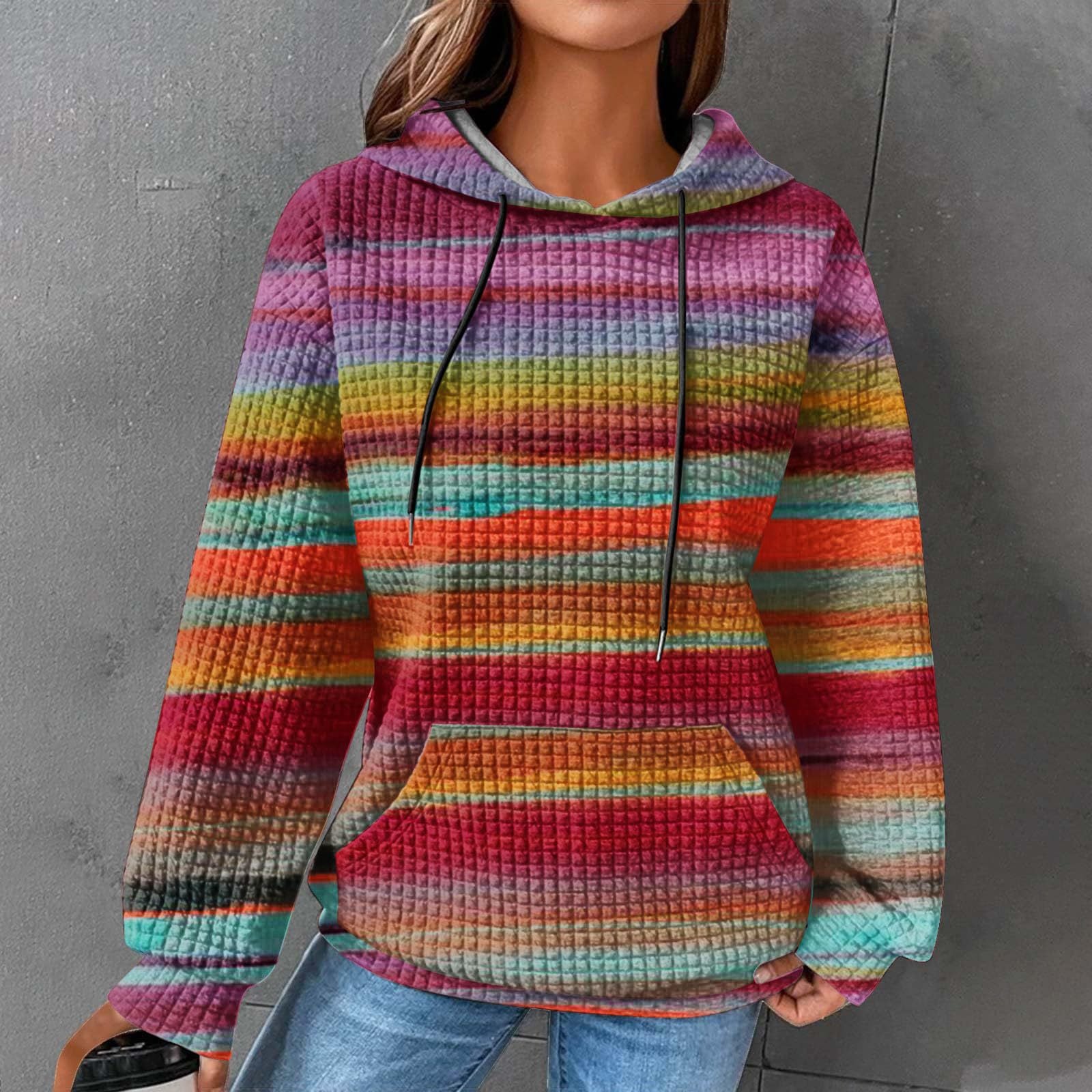 3D Printed Casual Winter Hooded Sweatshirt