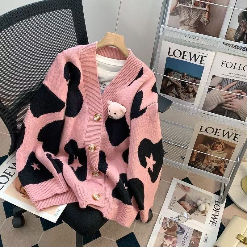 Loose and Lazy Style New Flab Hiding Knitwear Sweater