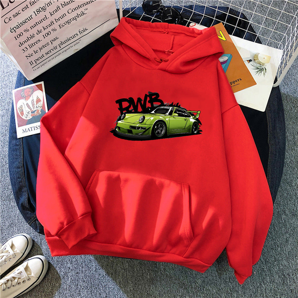 Initial D Porsche RWB Graphic Hoodie - Cozy Streetwear Sweatshirt