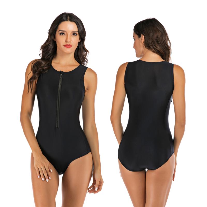 Flattering One-Piece Swimsuit for Beach & Pool