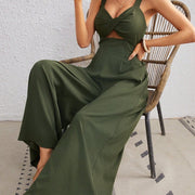 Summer Beach Jumpsuit with Spaghetti Straps