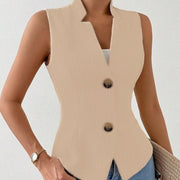 Women's Elegant Jacquard Vest Jacket Set