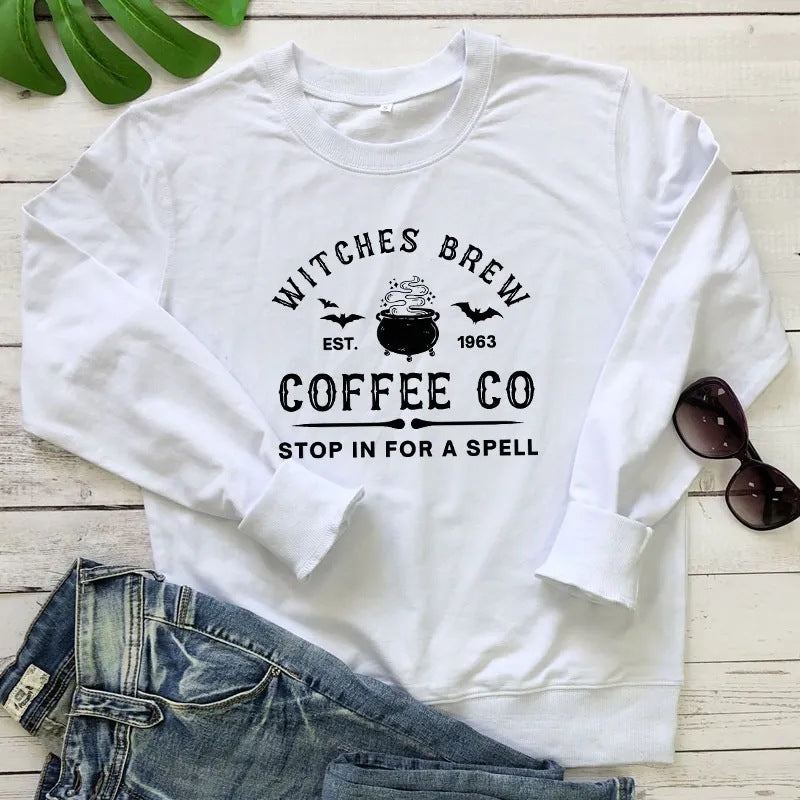 Witches Brew Graphic Print Streetwear Pullover Hoodie
