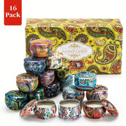 16‑Pack 2.5 oz Ham‑Style Iron Can Soy Wax Candles – Premium Gift Set