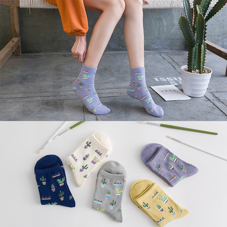 Soft Cotton Tube Stockings for Women