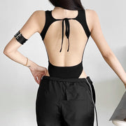 Spring New Womens Mesh Patchwork Jumpsuit