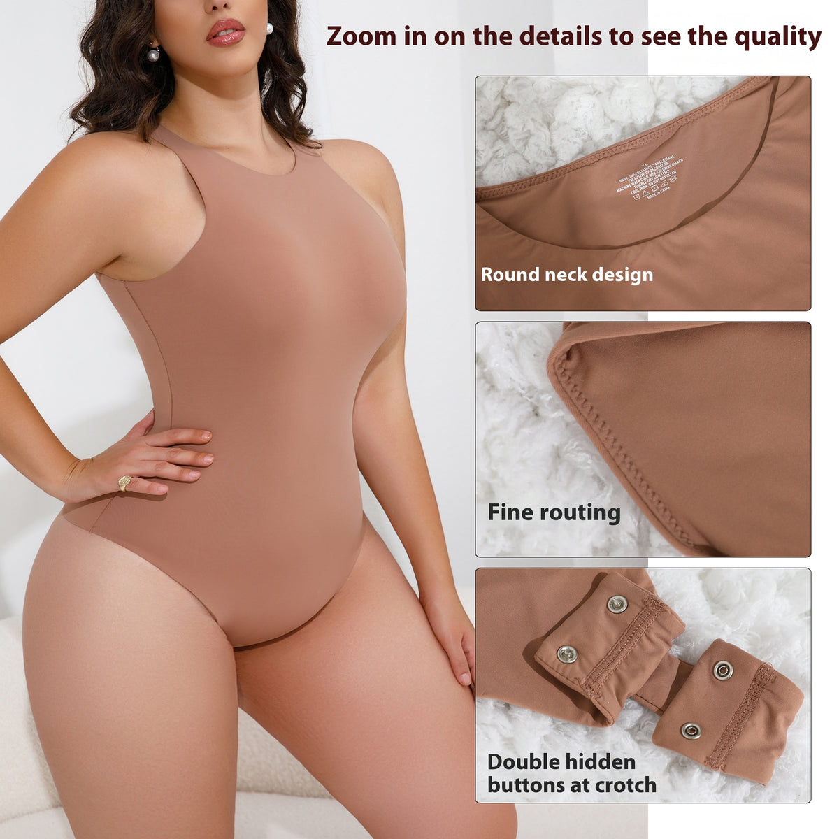 Seamless Nude-Feel Shaping Jumpsuit for All-Day Support