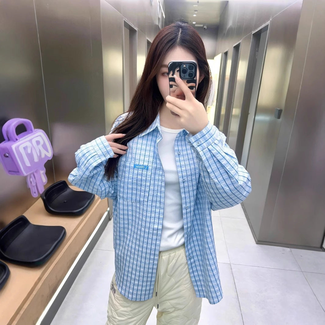 High-quality Plaid Shirt Casual Loose-fitting Versatile Outerwear With A Stylish Layered And Laid-back Vibe