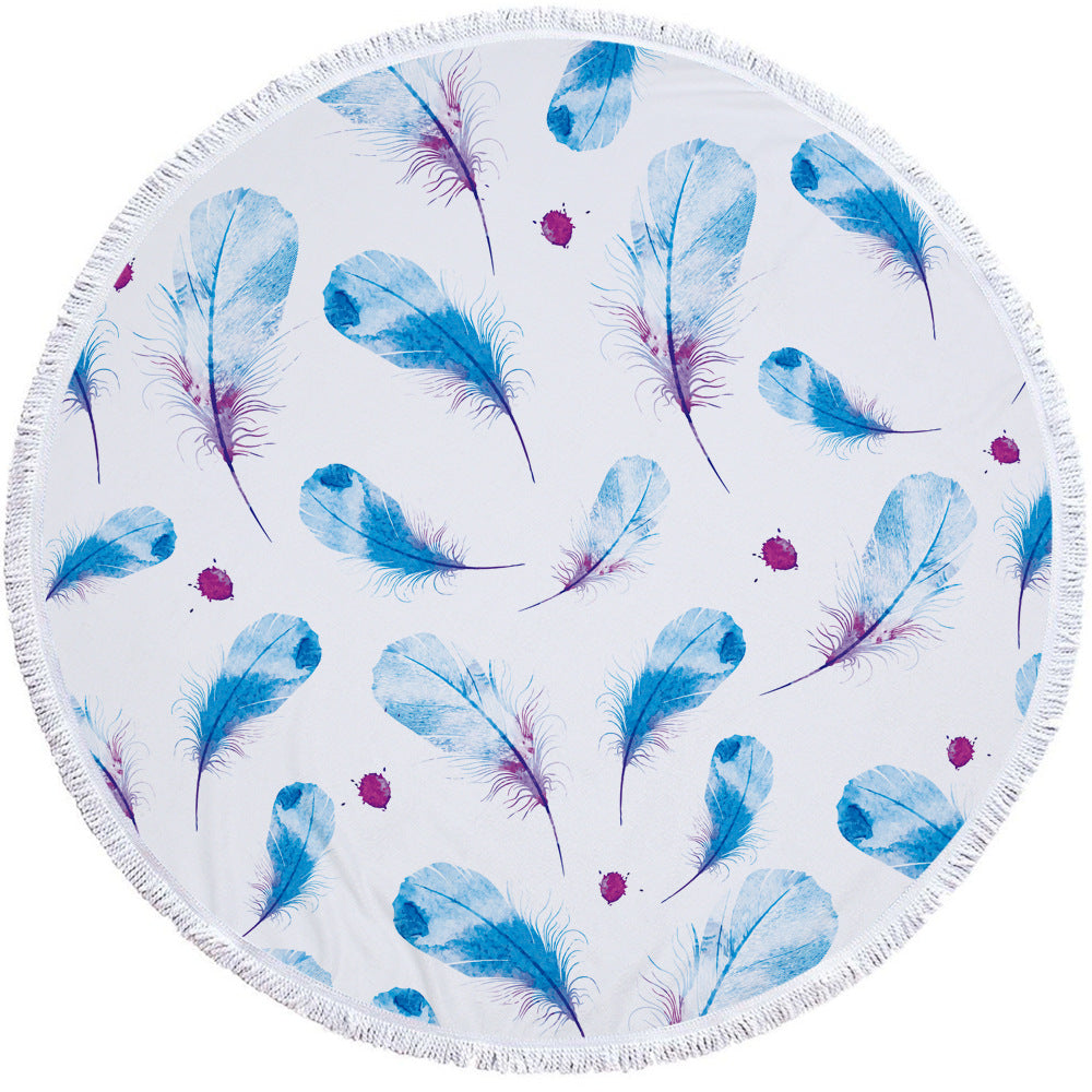Round Printed Beach Towel