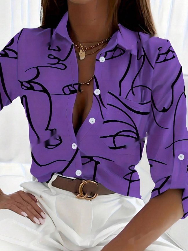 Women's Casual Long Sleeve Spring Blouse