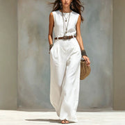 Summer Sleeveless Off-shoulder Professional Chic Womens