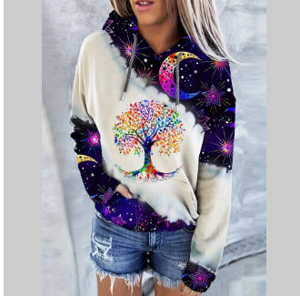 Bold 3D Print Streetwear Women's Pullover Hoodie