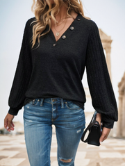 Ladies' Solid-colored Long-sleeved T-shirt