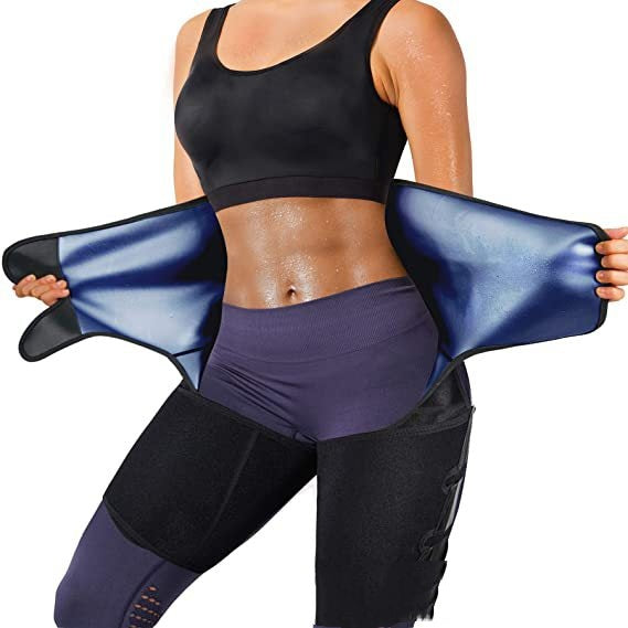 3-in-1 Sweat Waist and Thigh Trimmer Belt