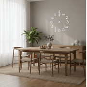 Contemporary Giant Wall Clock Ultra-Thin Silent Frameless Modern Clock for Home, Office & Living Room Decor