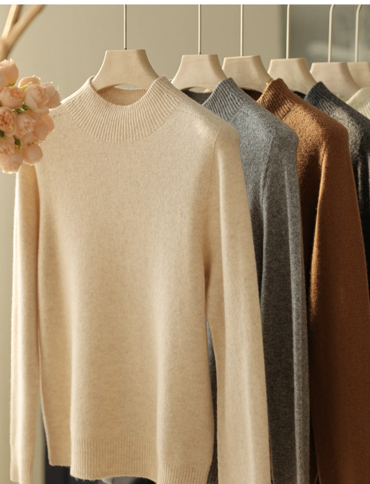 Wear Everywhere Versatile Seamless and Extra Thick Wool Knit Sweater