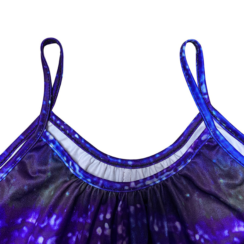 Women's Summer Casual Print Sleeveless Romper with Pockets