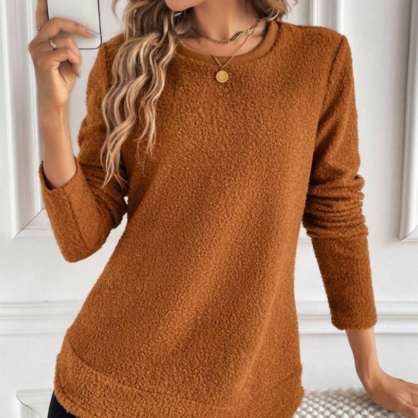 Cozy Brown Sweatshirt for Women