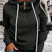 Cozy Split Collar Hoodie Sweatshirt for Women