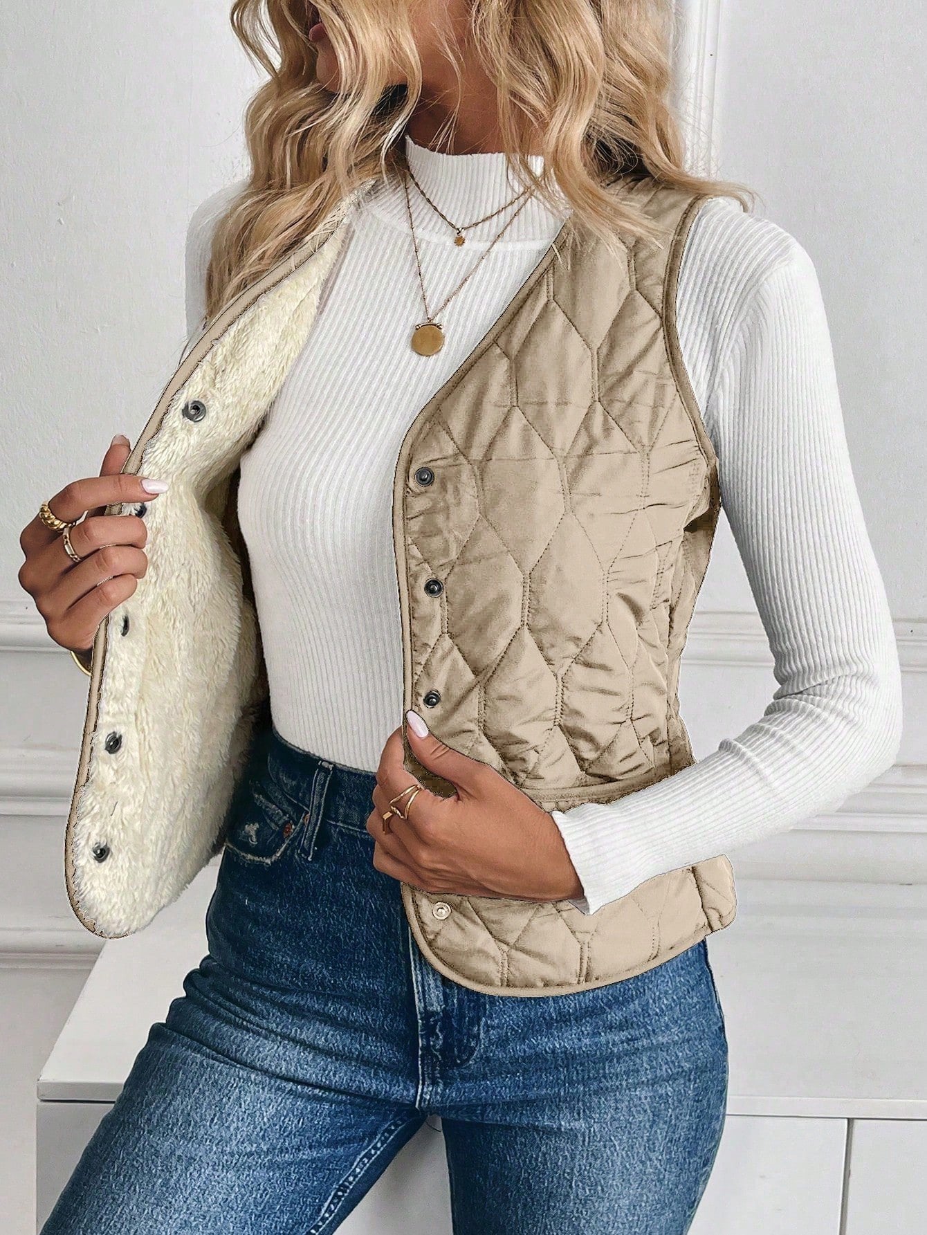 Cozy Plush Lined Vest for Women - Winter Essential