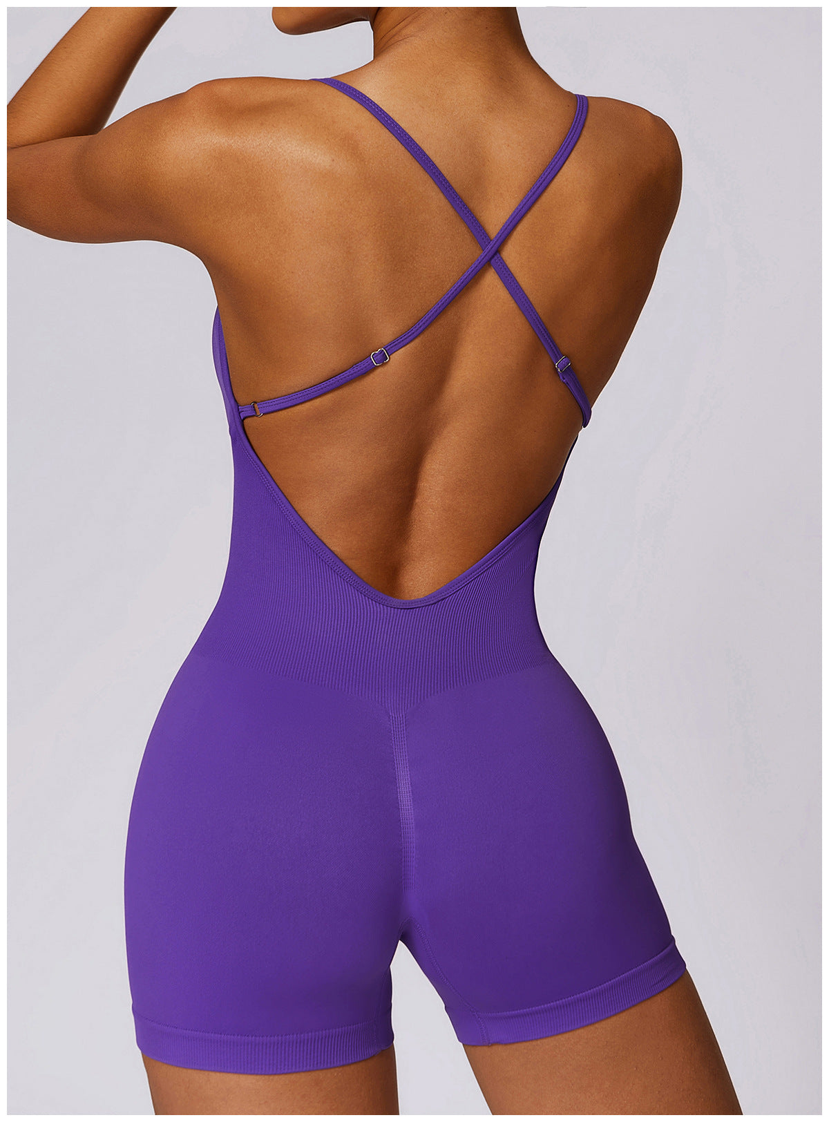 Seamless Hollow-Out Yoga Jumpsuit for Women