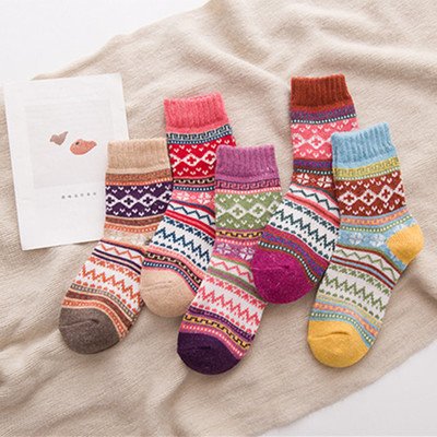 Warm Women's Rabbit Wool Socks for Cold Weather