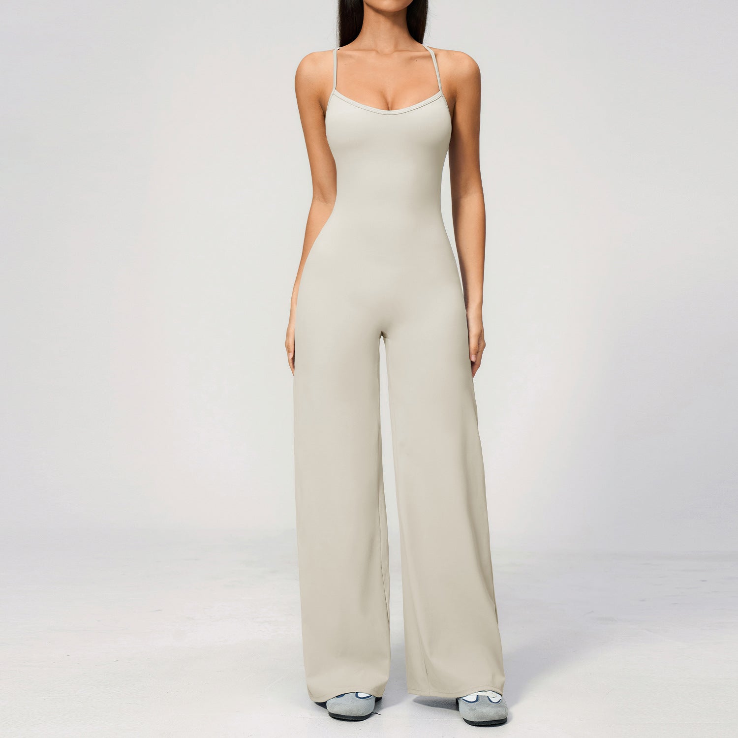 Women's Backless Athletic Yoga Romper & Workout Jumpsuit