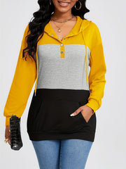 Cozy Contrast Hoodie - 3 Panel Sweatshirt