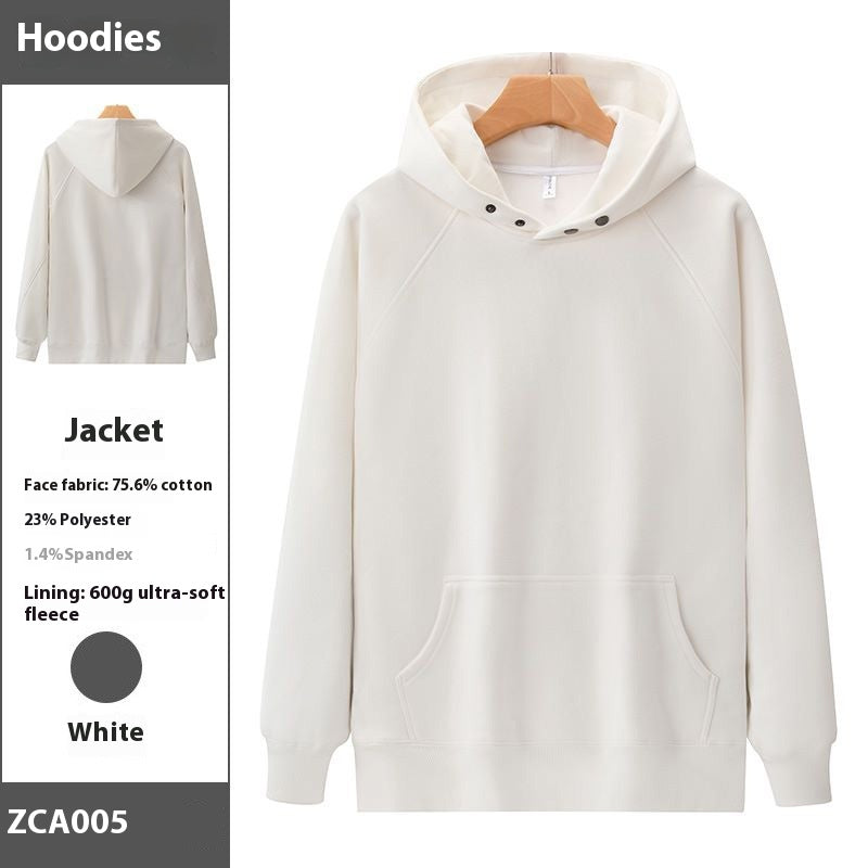 Men's Fleece Drop Shoulder Winter Hoodie
