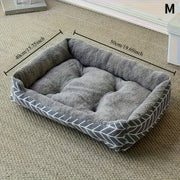 Cozy Plush Dog Bed, Polyester Fiber Pet Sofa for Small to Medium Dogs, Winter Warmth with Thick Cushion, Unassembled, Suitable for Cats and Dogs, Pet Bedding, Cozy Pet Furniture,