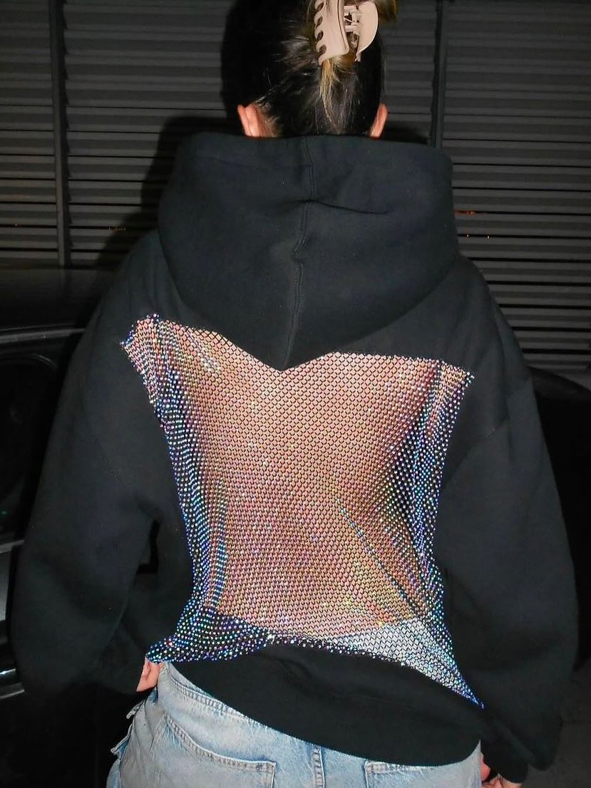 Cozy Patchwork Hoodie for Women