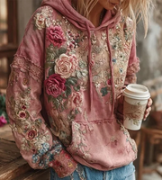 Versatile Hooded Jacket Sweatshirt for Women