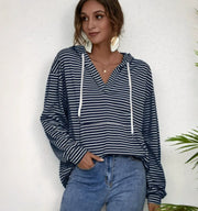Women's Cozy Striped Loose Pullover Sweater