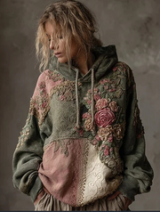 Versatile Lace-up Hooded Sweatshirt for Women