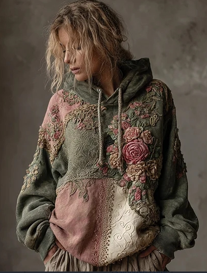Versatile Lace-up Hooded Sweatshirt for Women