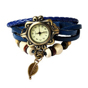Bohemian Style Leather Tree Leaf Watch for Women
