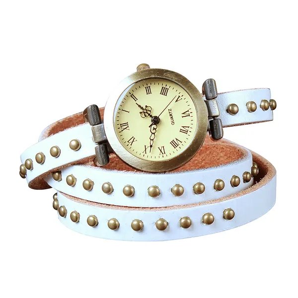 Rivet Leather Watch Chain