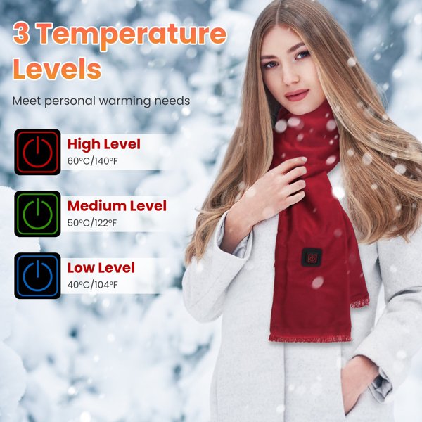 Stay Warm with Ease: Heated Neck Wrap Scarf
